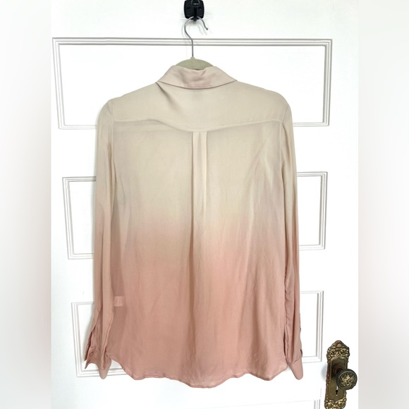 Haute Hippie Silk Ombré Button-Up Blouse - Picture 6 of 8
